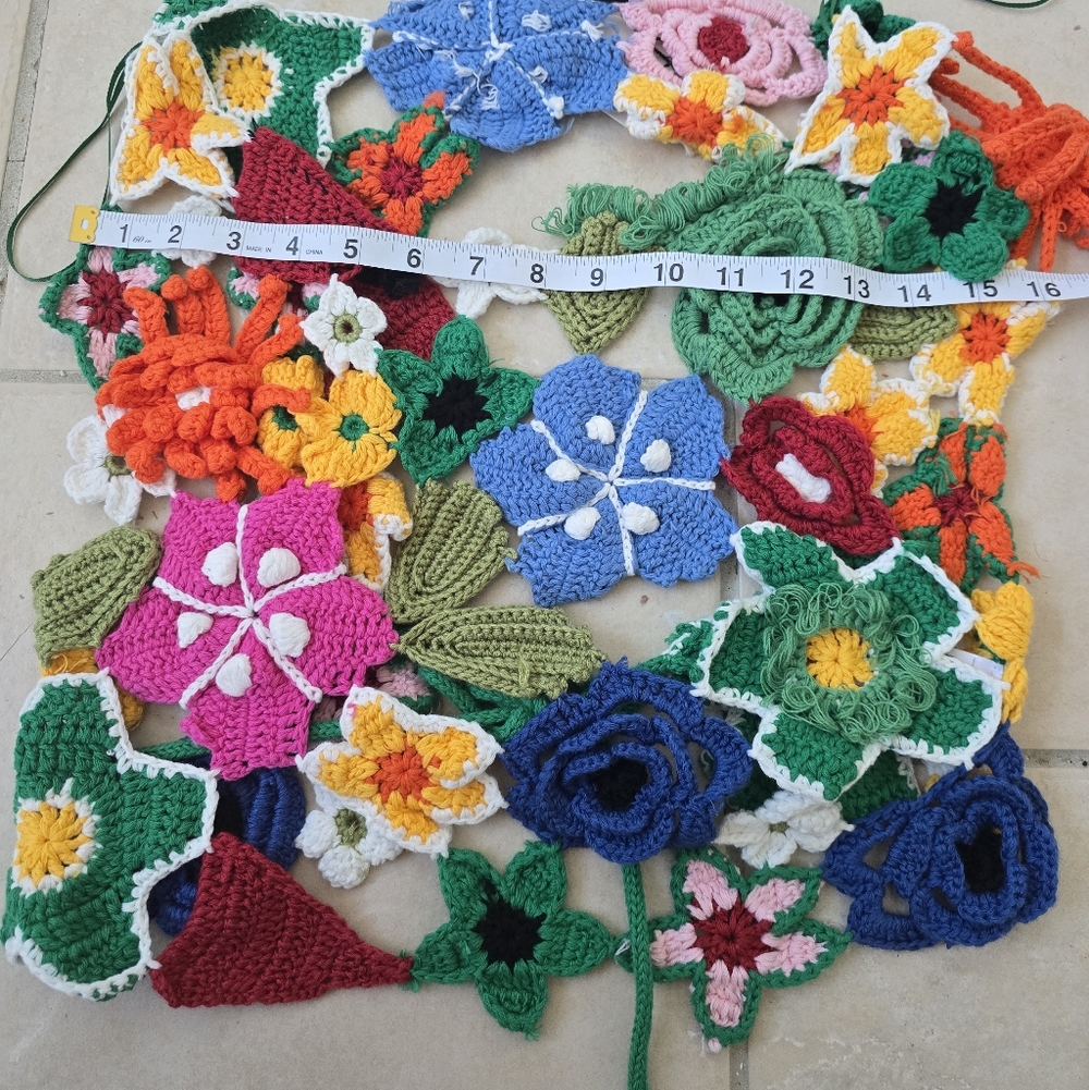 ZARA Colorful Crocheted Floral Open Knit Statement Top In XS/S NWT, RARE - Picture 13 of 16